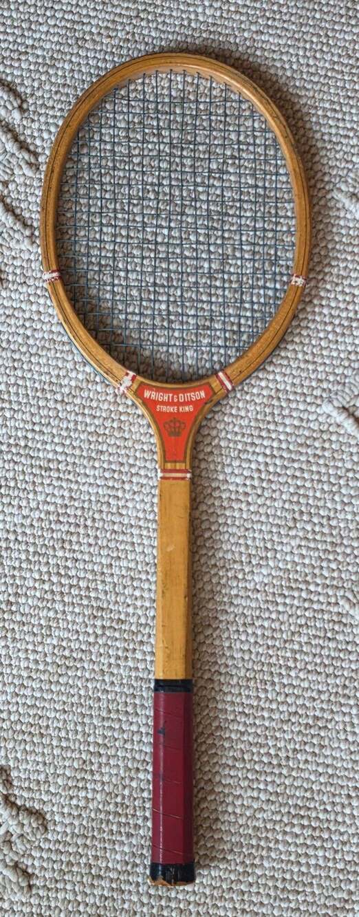 Wright & Ditson Stroke King Vintage Wooden Tennis Racquet
